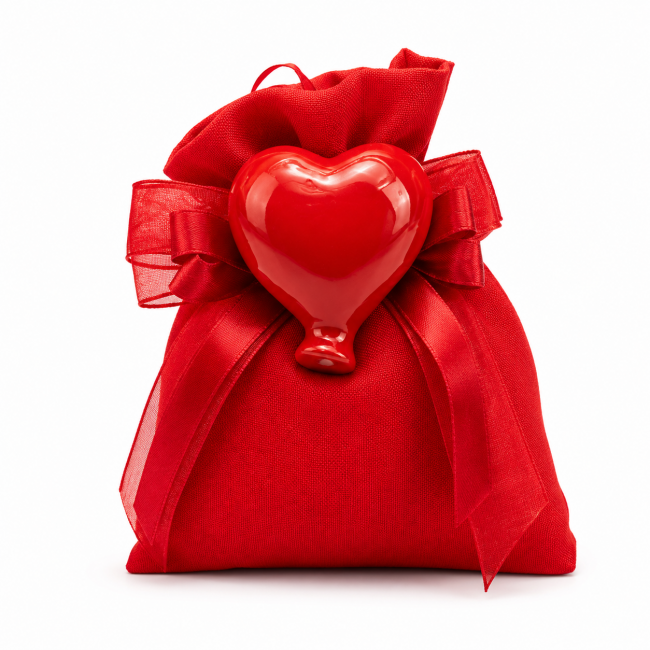 Bomboniera magnete palloncino cuore rosso