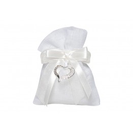 sacchetto con ciondolo cuore 