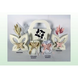 magnete farfalla beige rosa harmony