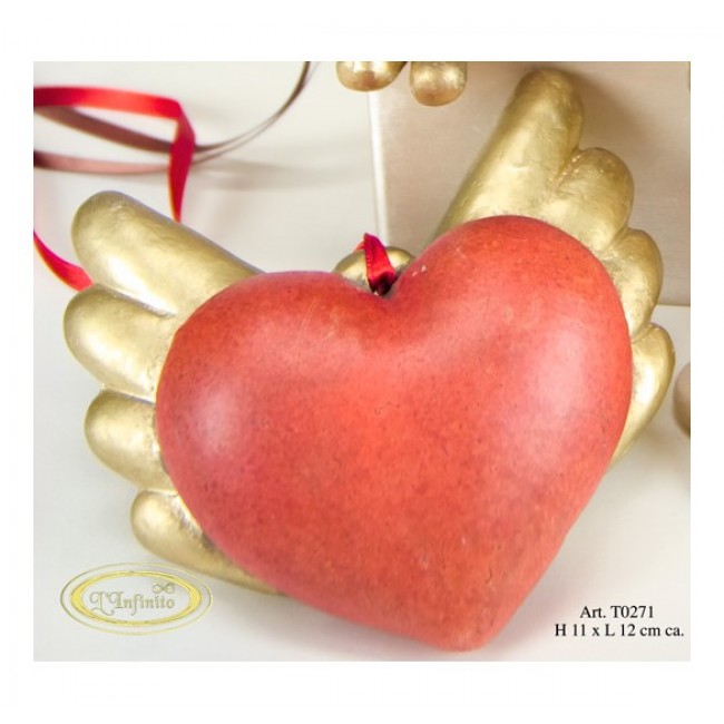 Bomboniera cuore con ali in offerta
