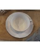 tazze te in porcellana con oro