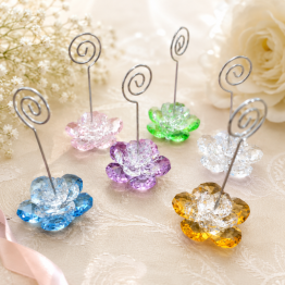 Bomboniera clip fiore cristallo
