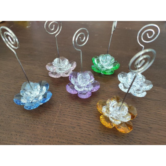 Bomboniera clip fiore cristallo