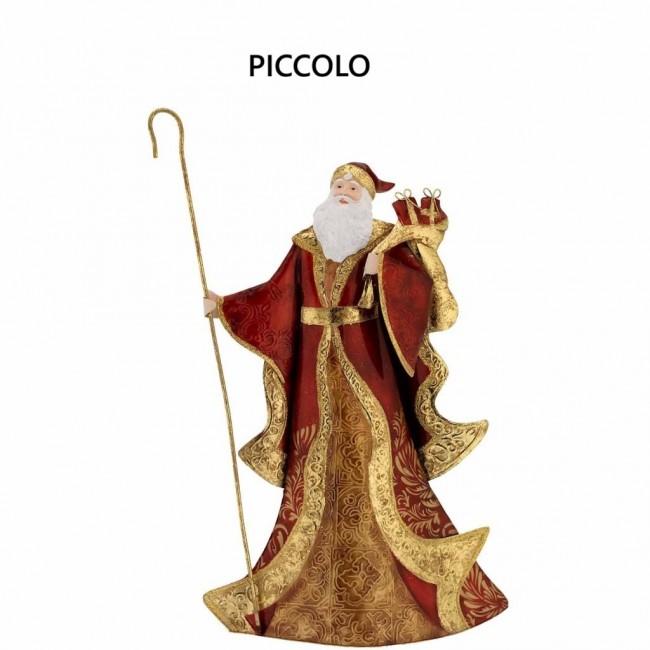 Babbo natale bagutta in metallo e madreperla
