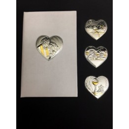 vangelo con cuore in argento