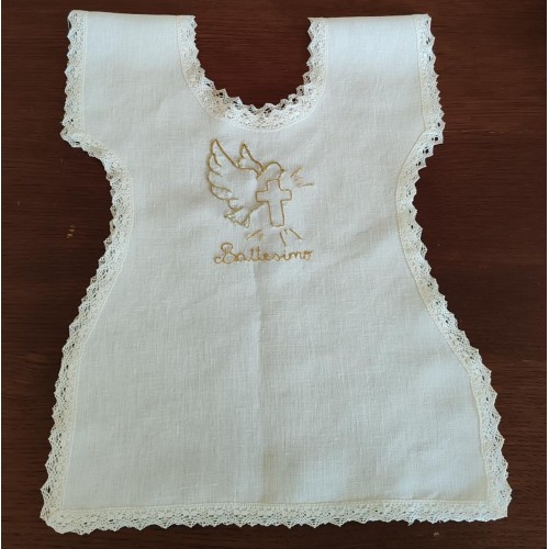 veste battesimo ricamata intaglio