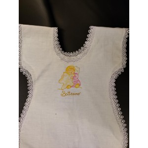 veste battesimo con angelo