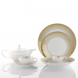 piatti tazze te caffe oro vintage gold alba