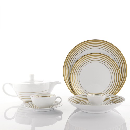 piatti tazze te caffe oro vintage gold alba