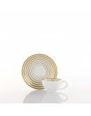 piatti tazze te caffe oro vintage gold alba