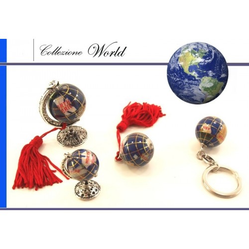 bomboniera globo mappamondo colorato con nappina  bomboniera globo mappamondo colorato con nappina