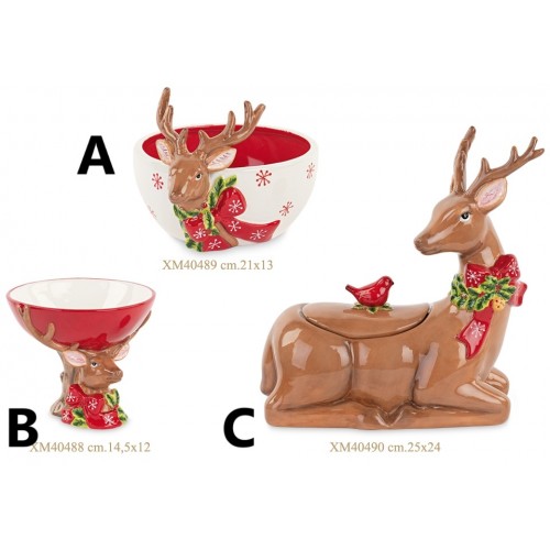 ciotola barattolo renna natalizia ciotola barattolo renna natalizia