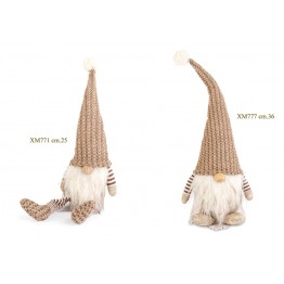 gnomo lana beige seduto
