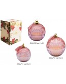 sfera in vetro con candela piccola media sfera in vetro con candela piccola media