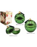 sfera in vetro con candela piccola media sfera in vetro con candela piccola media