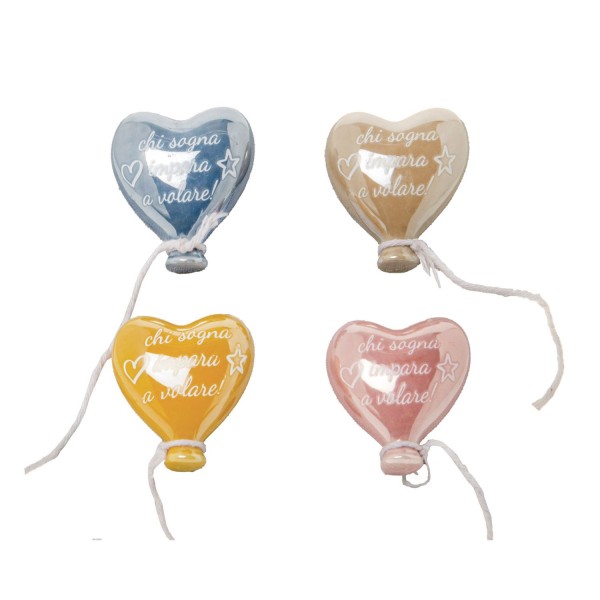 Bomboniera magnete palloncino cuore chi ama impara a volare