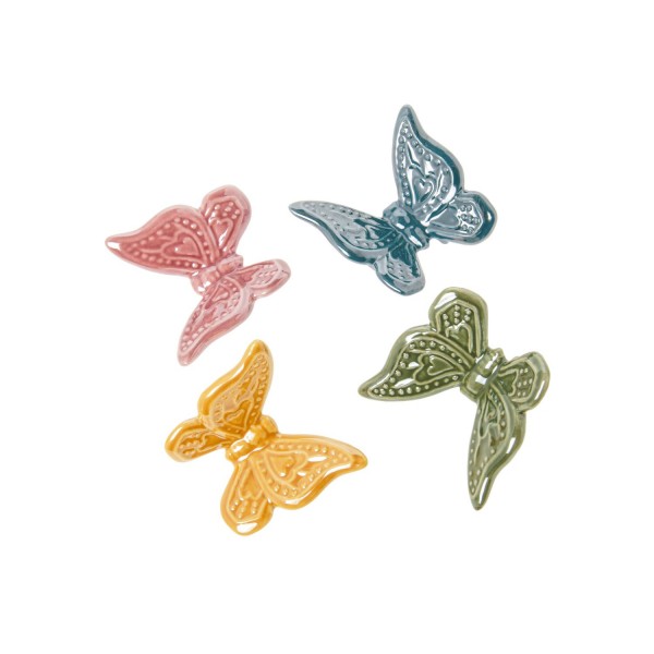 Bomboniera magnete farfalla in ceramica
