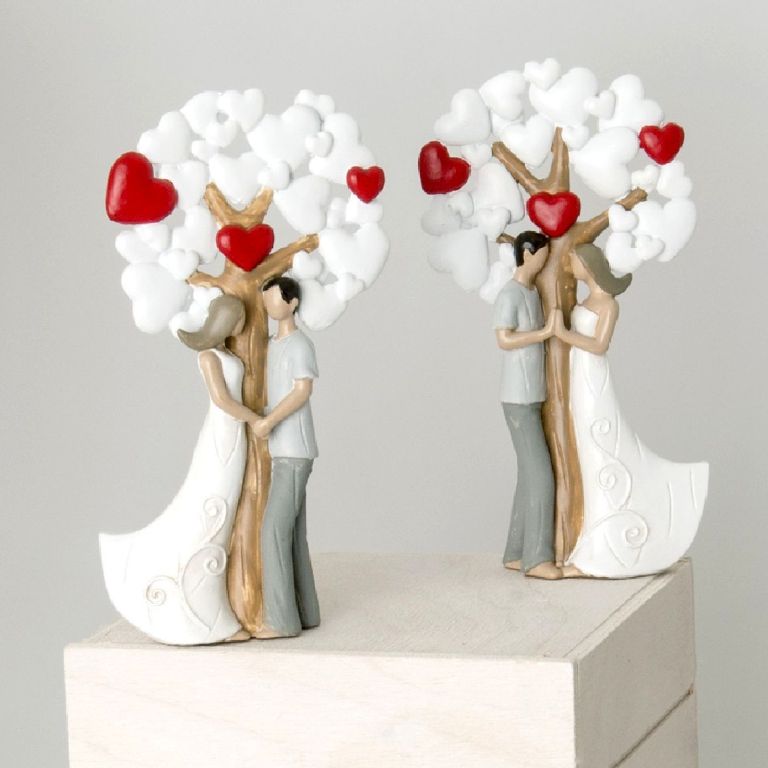 Bomboniera innamorati con albero della vita