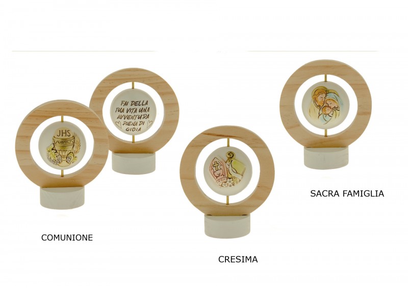 Bomboniera globo cresima comunione sacra famiglia