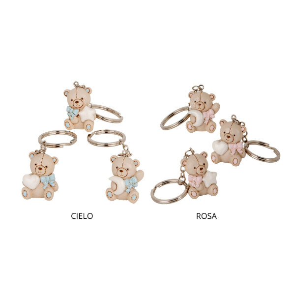 Bomboniera portachiavi orsetto