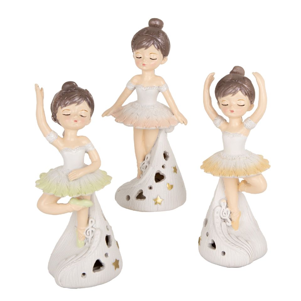 Bomboniera ballerina in resina con led