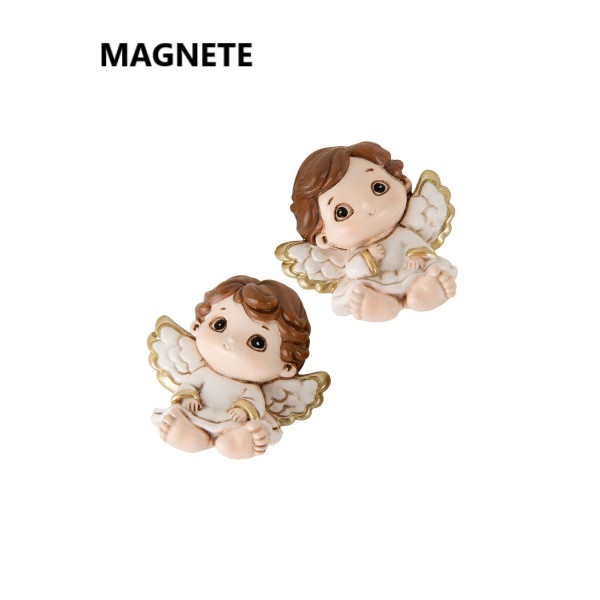 Bomboniera angelo con magnete led candela penna