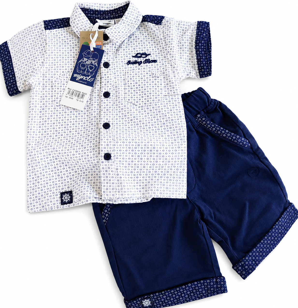 Mignolo Completo per bimbo blu