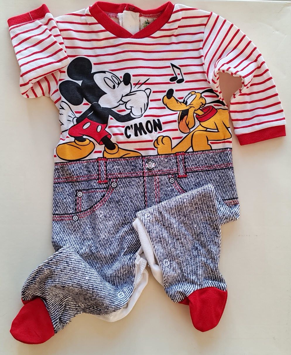 Tutina disney a righe rosse Tutina disney a righe rosse