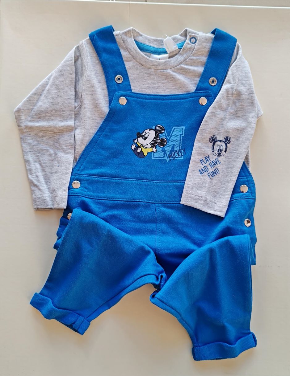 Salopet blu con topolino Salopet blu con topolino