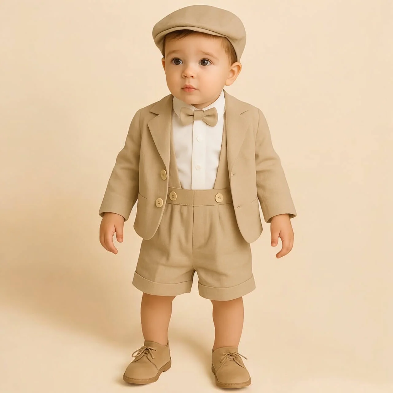 Abito per bimbo estivo beige