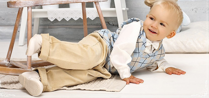 Abito bimbo beige.