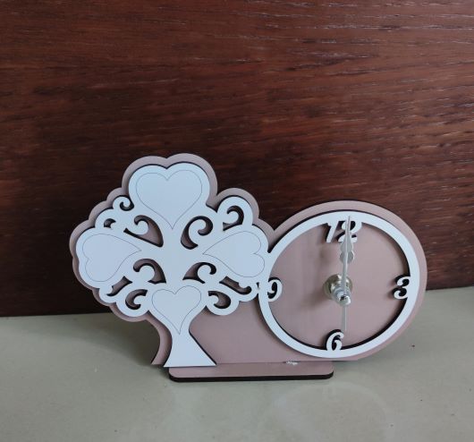 Orologio bomboniera in legno