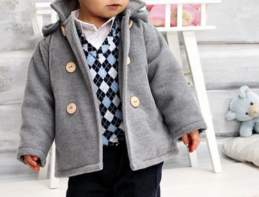 Cappotto per bimbo grigio