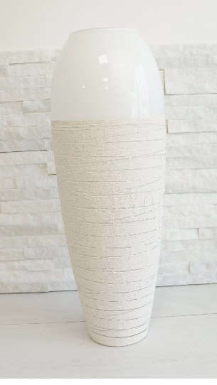 Vaso vetro effetto creta Vaso vetro effetto creta