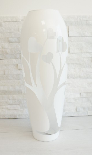 Vaso albero cuori alto