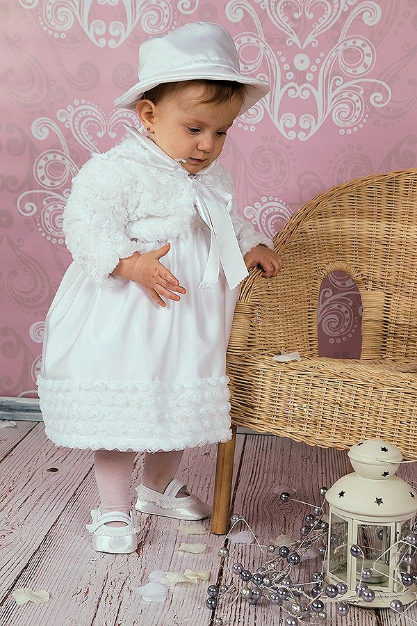 Abito per bambina con pelliccia