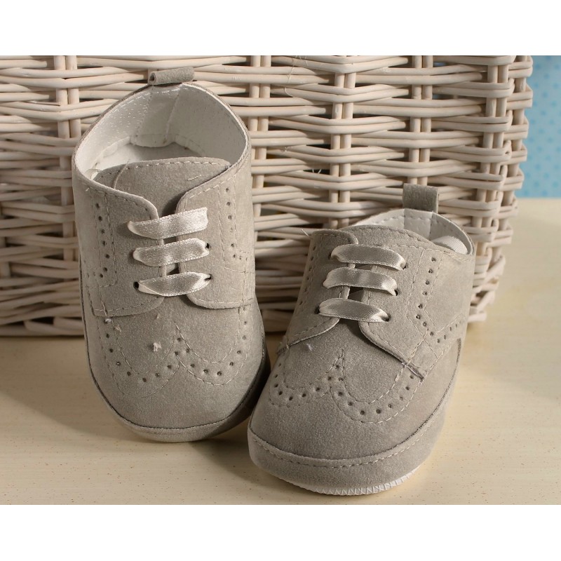 Scarpe bimbo scamosciate beige