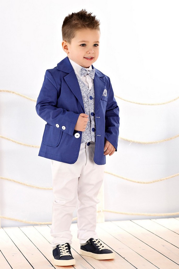 Abito bimbo con giacca blu Abito bimbo con giacca blu