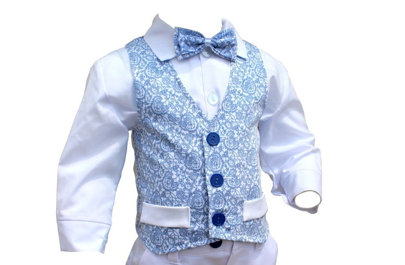 Gilet elegante fantasia blu Gilet elegante fantasia blu