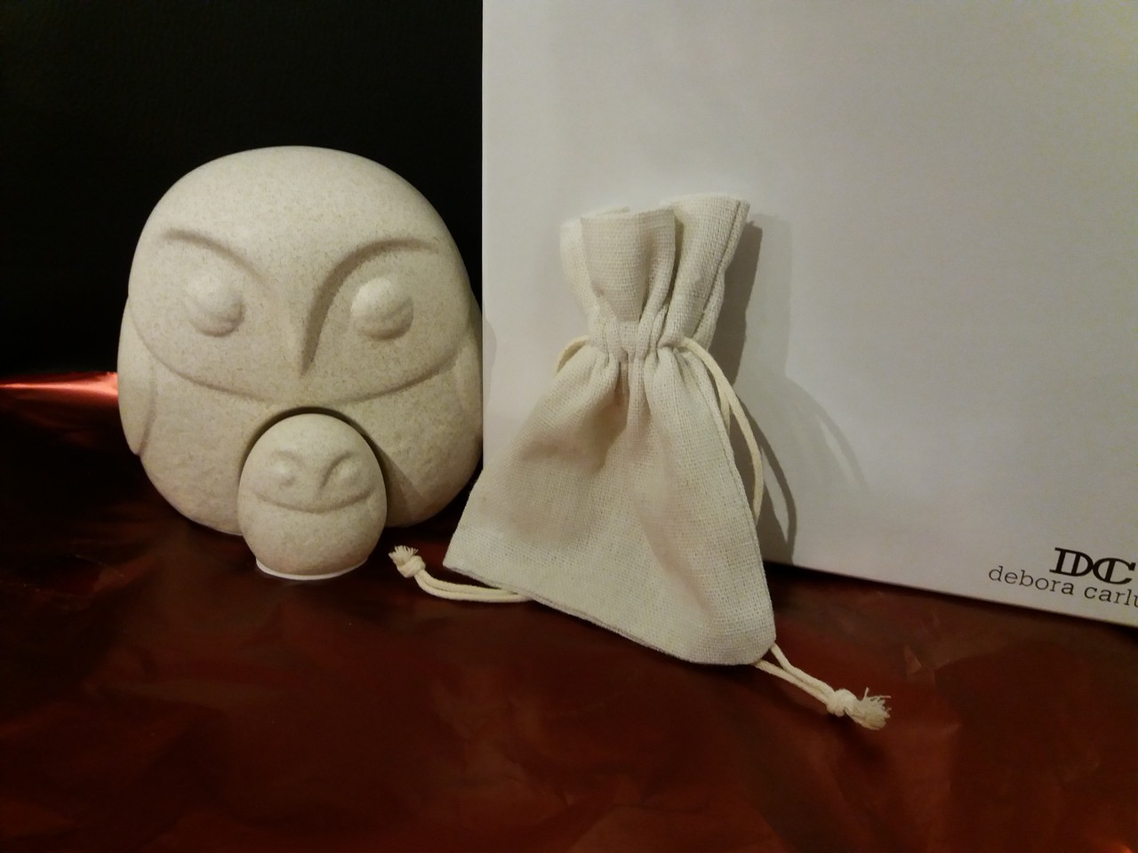 Bomboniera gufi famiglia