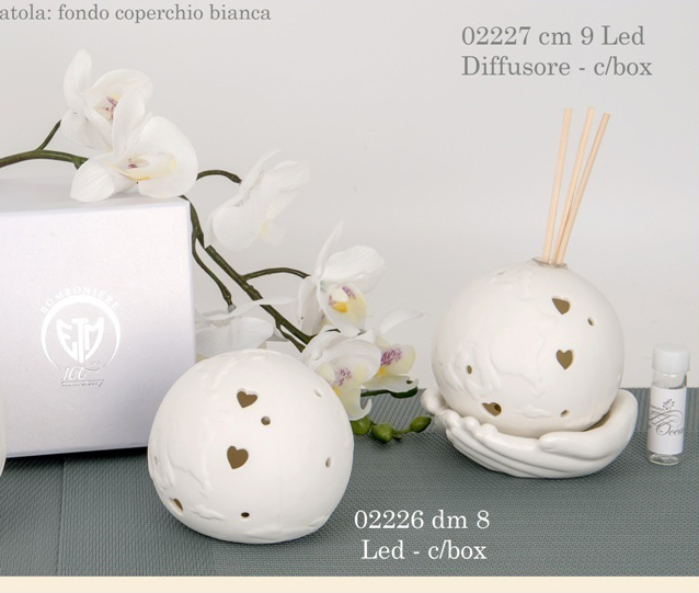 Bomboniera mondo con led