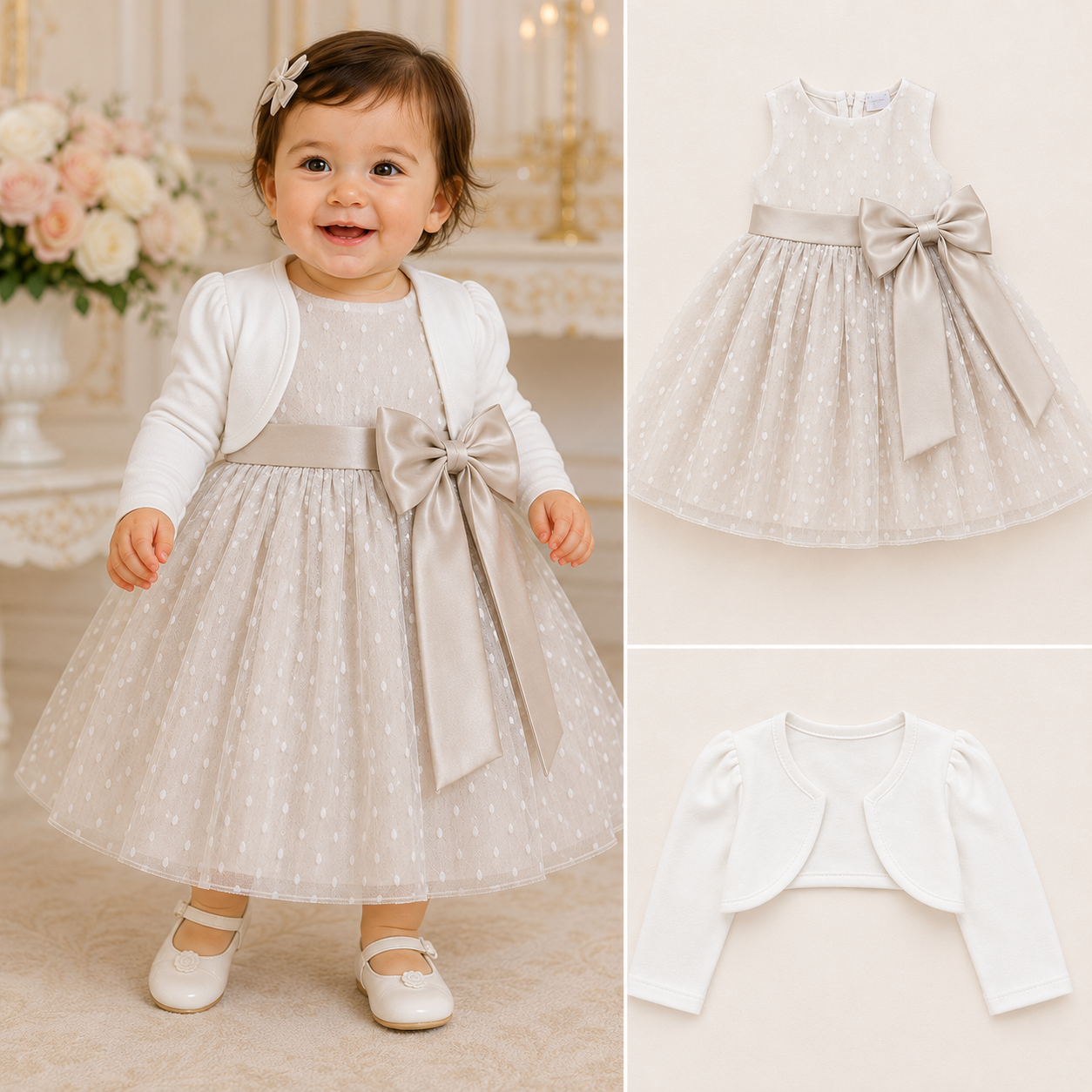 Abito per bimba avorio beige Abito per bimba avorio beige