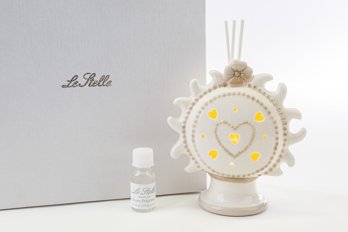 Bomboniera profumatore sole con led le stelle