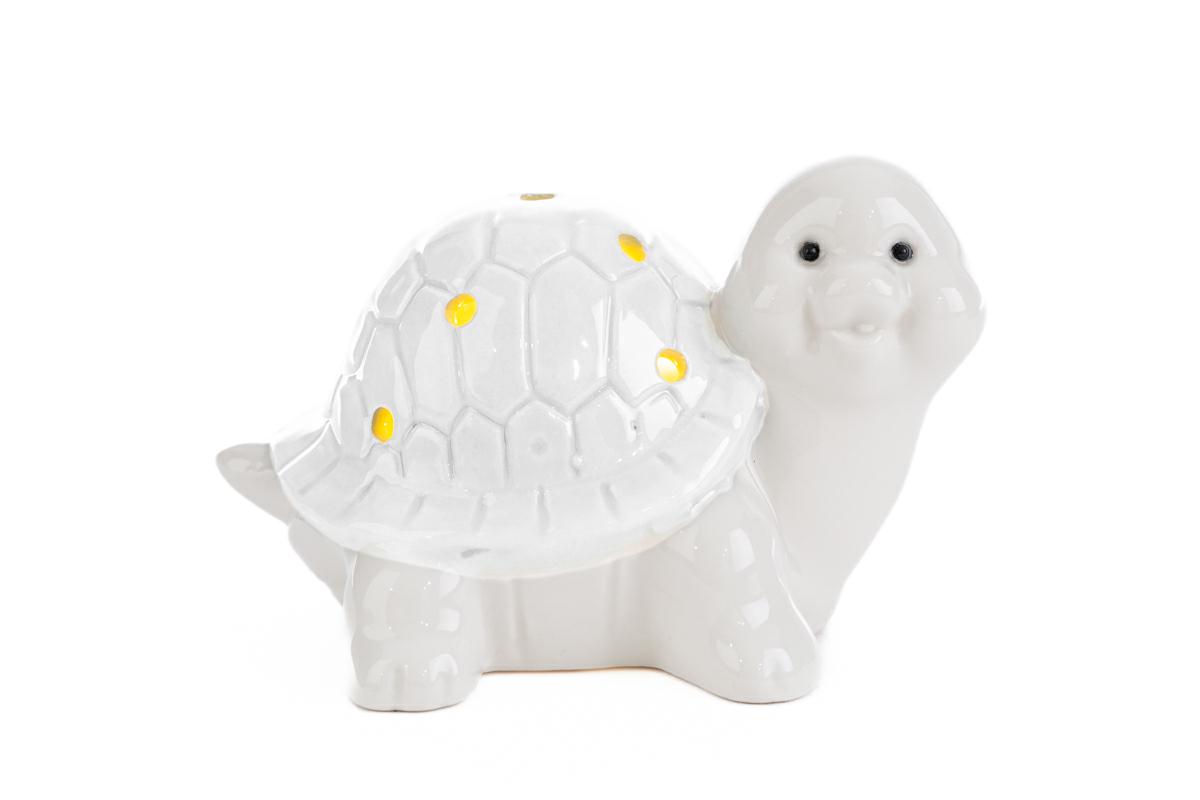 Bomboniera tartaruga bianca con led le stelle