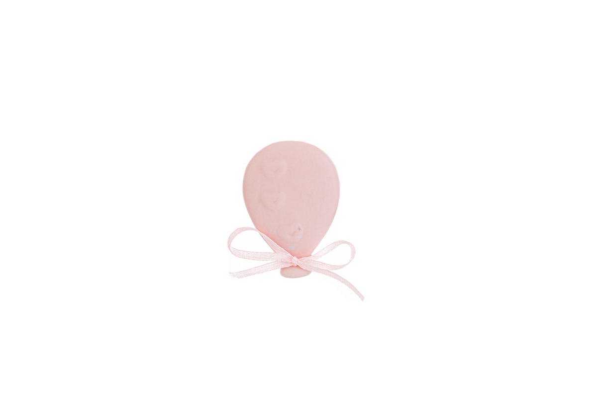 Bomboniera magnete palloncino rosa celeste le stelle