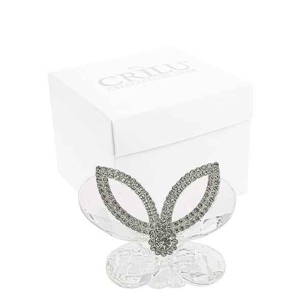 Bomboniera farfalla cristallo e strass