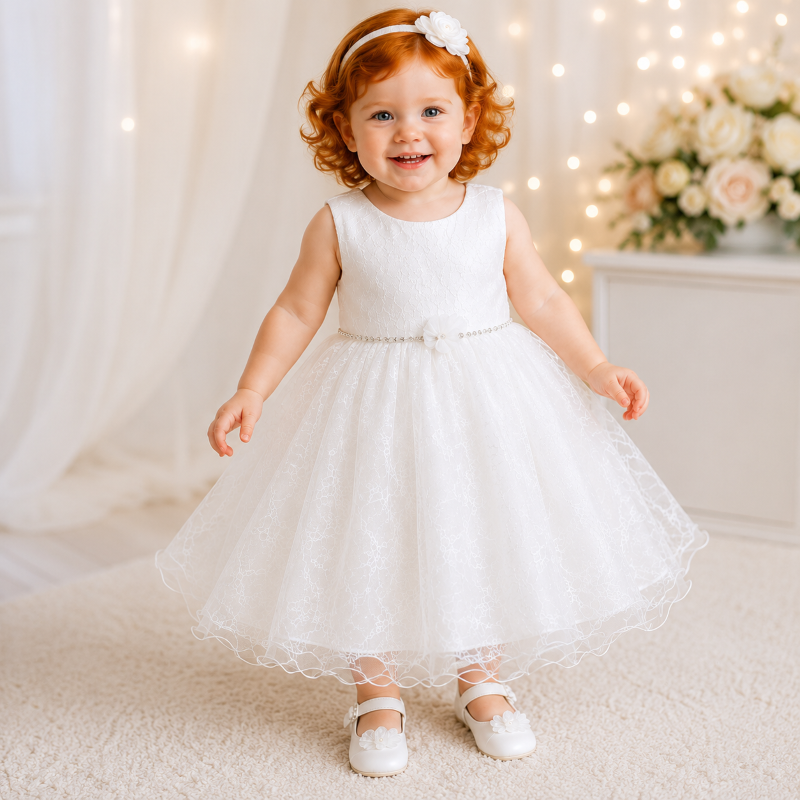 Abito bimba con strass e brillantini