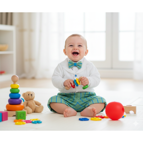 Abito bimbo senza gilet con pantaloni corti