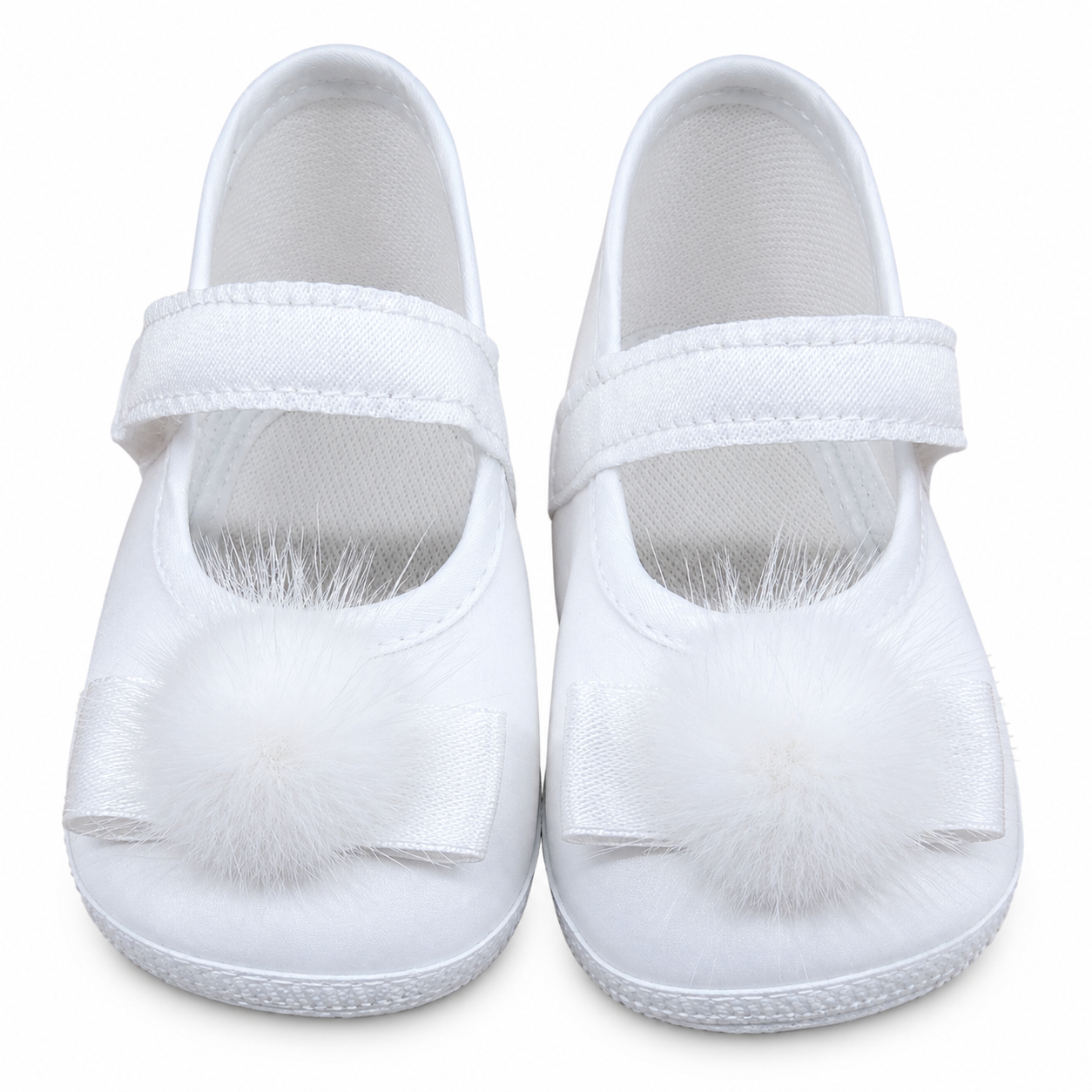 Scarpe bimba con pon pon
