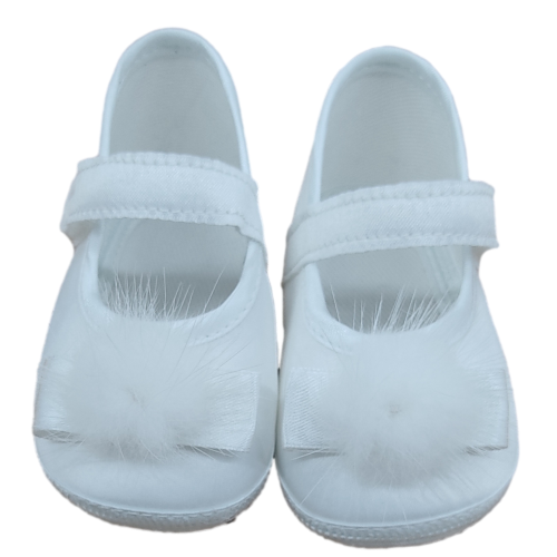 Scarpe bimba con pon pon Scarpe bimba con pon pon